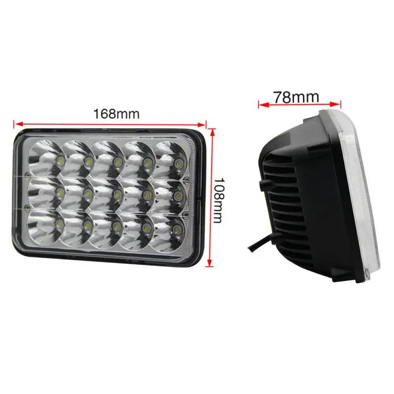 

4x6In LED 1x Headlight 9-30V DCFor DRZ400SM DRZ400E DRZ400S Hi/Lo Parts Projector Sealed Beam Small Volume Truck Accessories Car