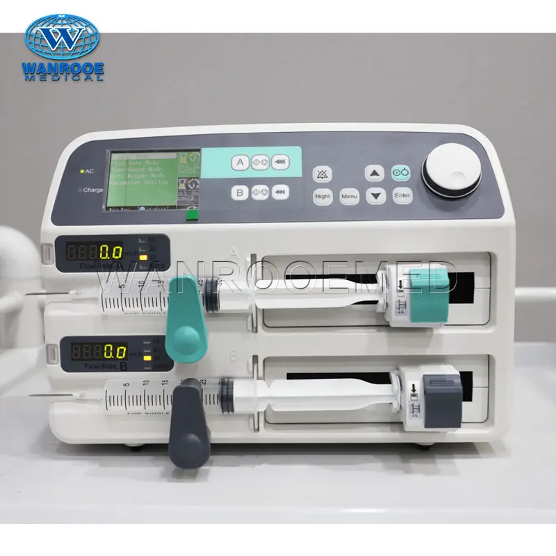 

Medical Electric Automatic Portable Double Channel Syringe Pump of Price