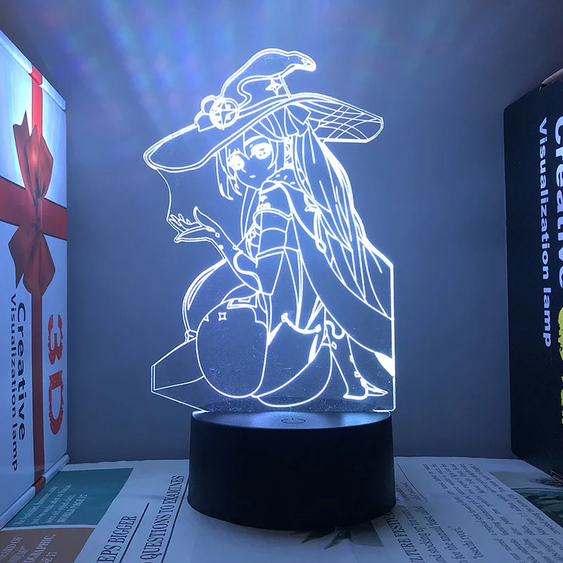 

Игровая фигурка Genshin impact, Лиза, 3d Светодиодная подсветка для спальни, Настраиваемые герои, акриловая лампа, прикроватный декор, детский пода...