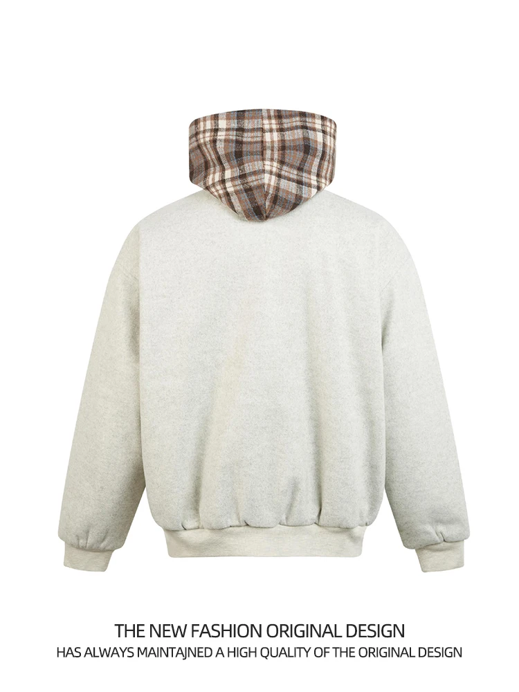 Американская винтажная шерстяная куртка мужская зимняя модная брендовая