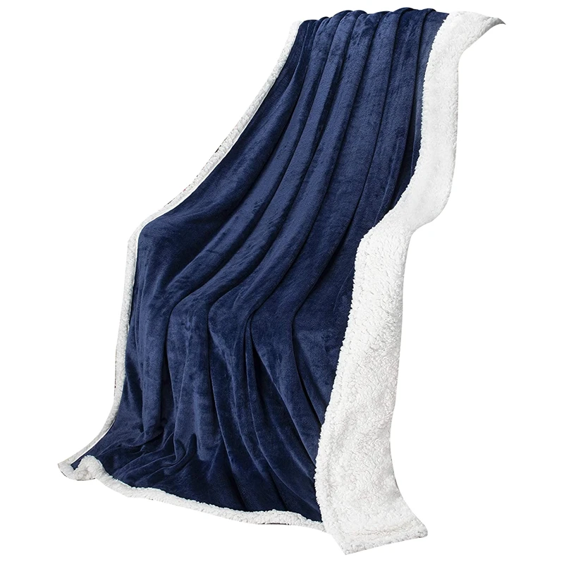 

Sherpa Fleece Blanket,Reversible Throw Large for Sofa Bed, Super Soft All Season Comfort Caring Gift,150 x 200 Cm
