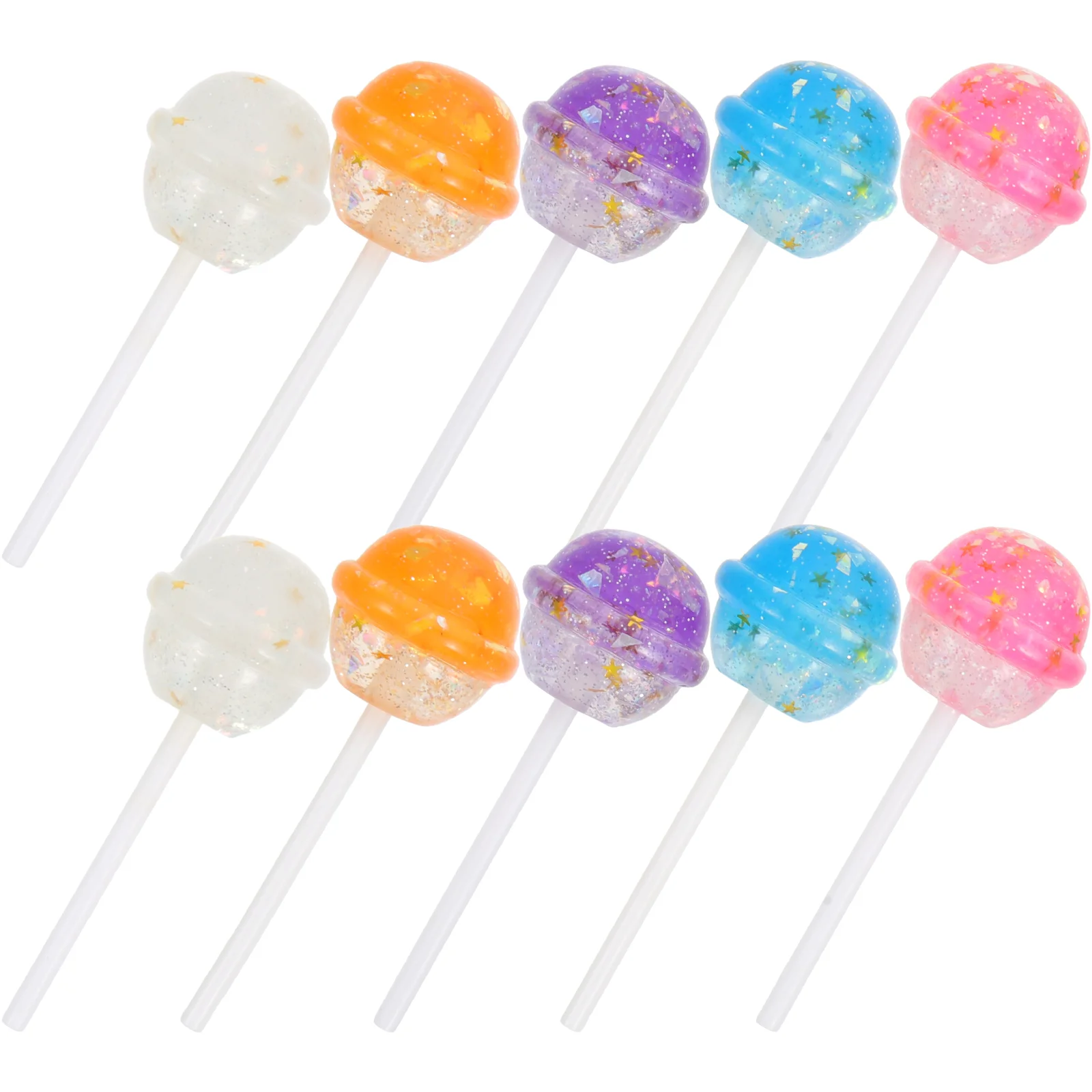 10 шт. украшение для леденцов на день рождения поддельная игрушка блестящие