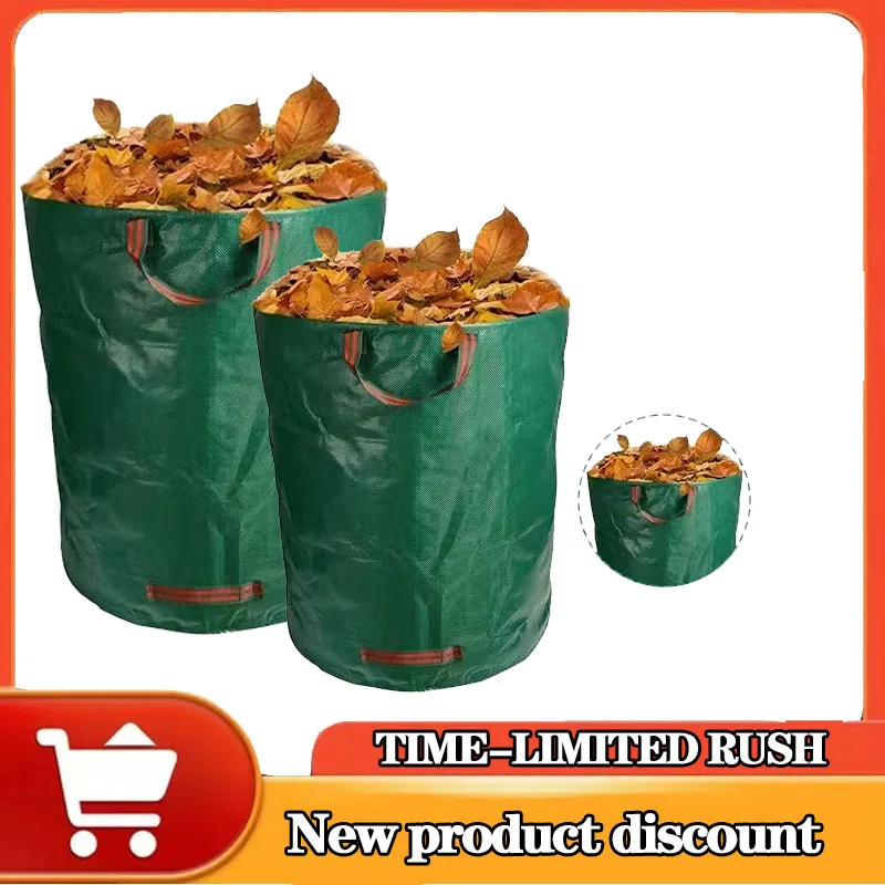 Large Dosage Garden Waste Bags Reusable Leaf Bags Light Garbage Cans Foldable Garden Garbage Collection Containers Storage Bags