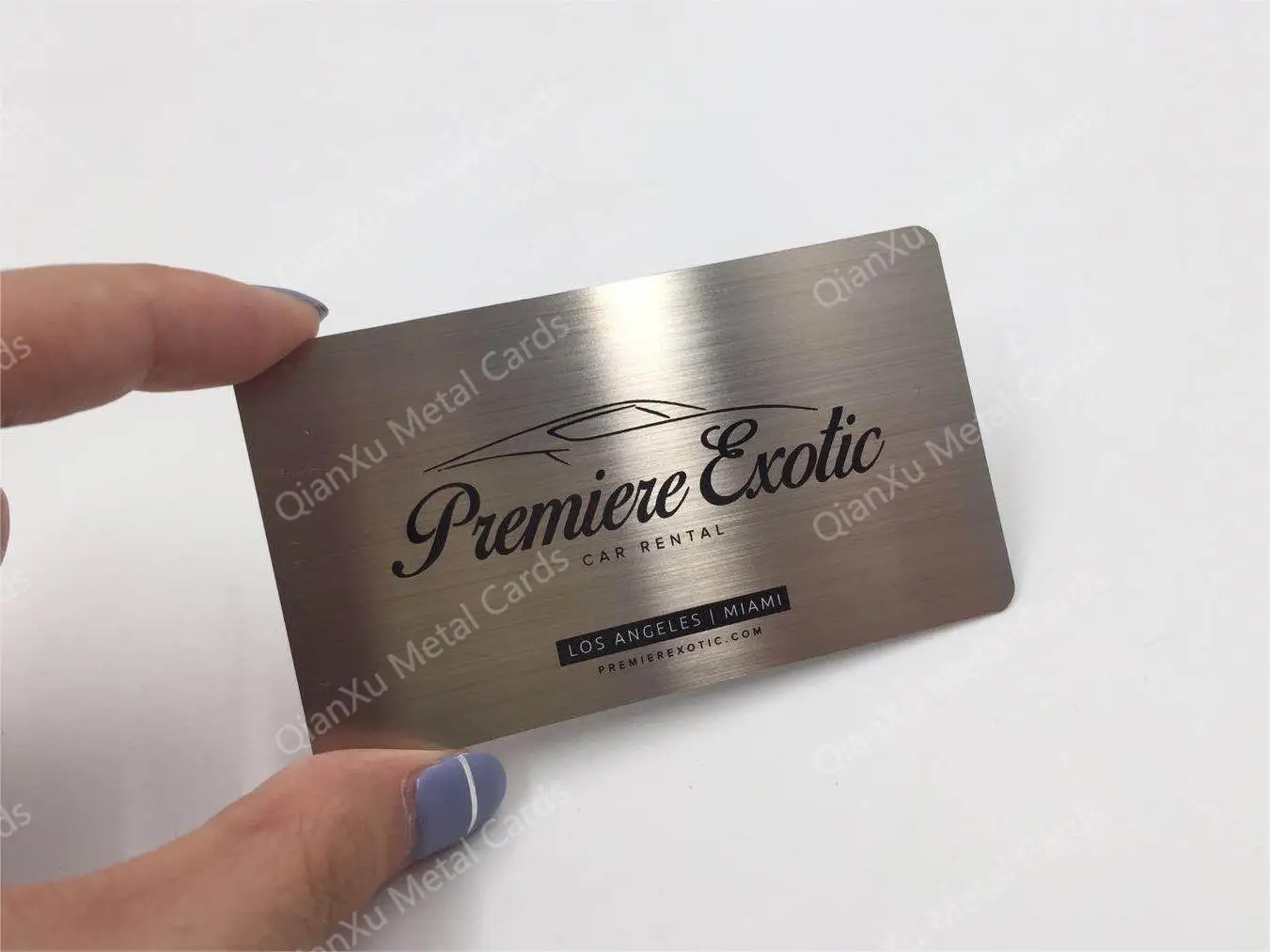 Metal Business Card Printing Brushed Metal Business Card Etching on the furface metal card stainless steel membership card