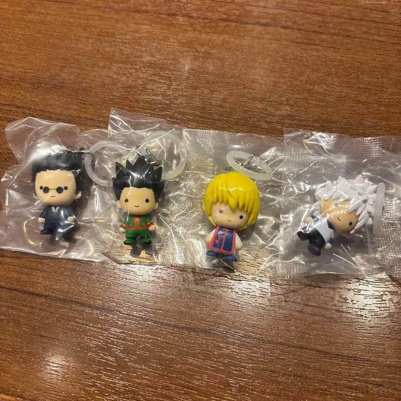 Фото Брелок-подвеска Bandai Gashapon Hunter X Hunter с мини-фигурками Гона, Килуа, Хисоки, Леорио, Курапики, украшение для сумки для фанатов аниме №4