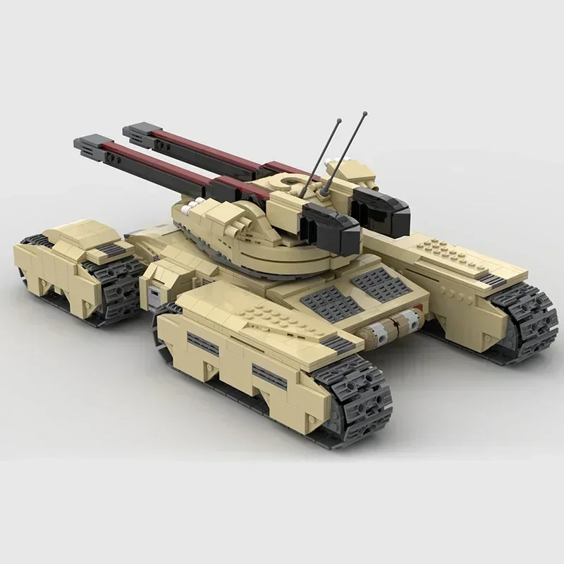Фото Модель военного автомобиля Moc, строительные кирпичи, GDI Mammoth MK-3, технология танка, модульные блоки, подарки, рождественские игрушки, наборы «сделай сам», сборка №3
