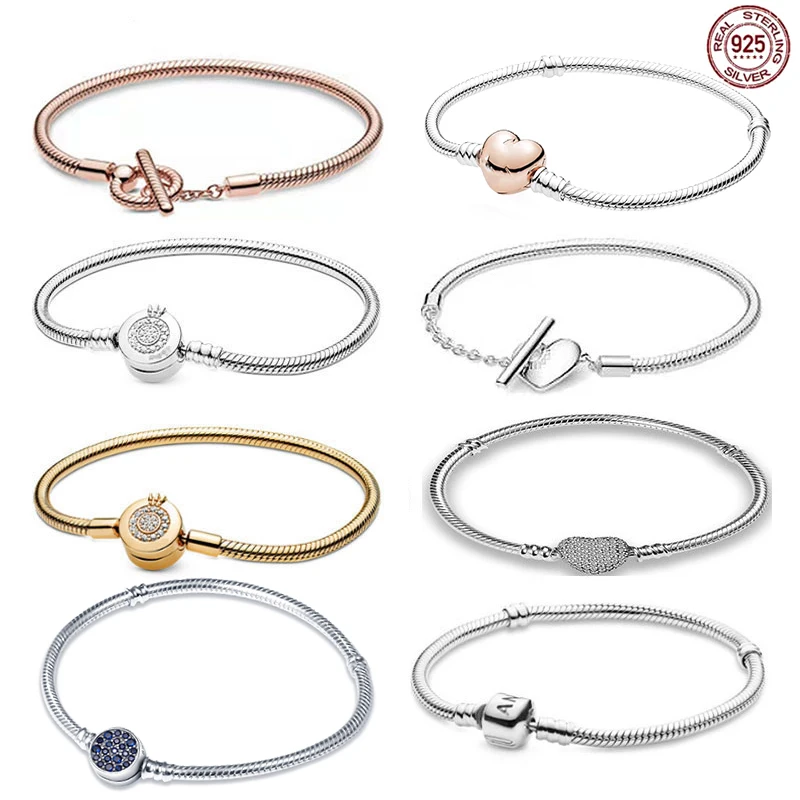 

Браслет-цепочка из серебра 925 пробы, со сверкающими дисками