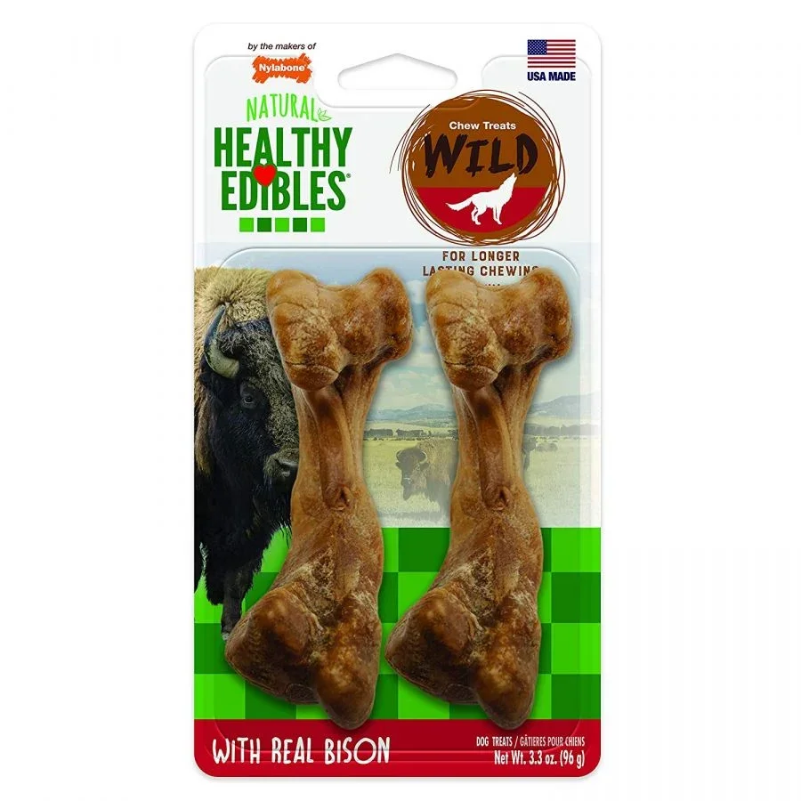 

Nylabone Natural Healthy Edibles Wild Bison Chew TreatsU83476