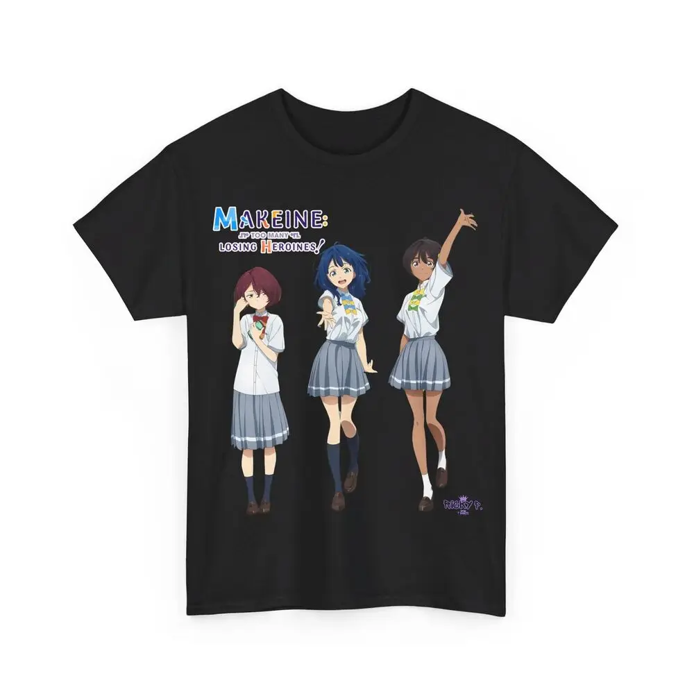 Тяжелая хлопковая Футболка Makeine с героями аниме слишком много потери