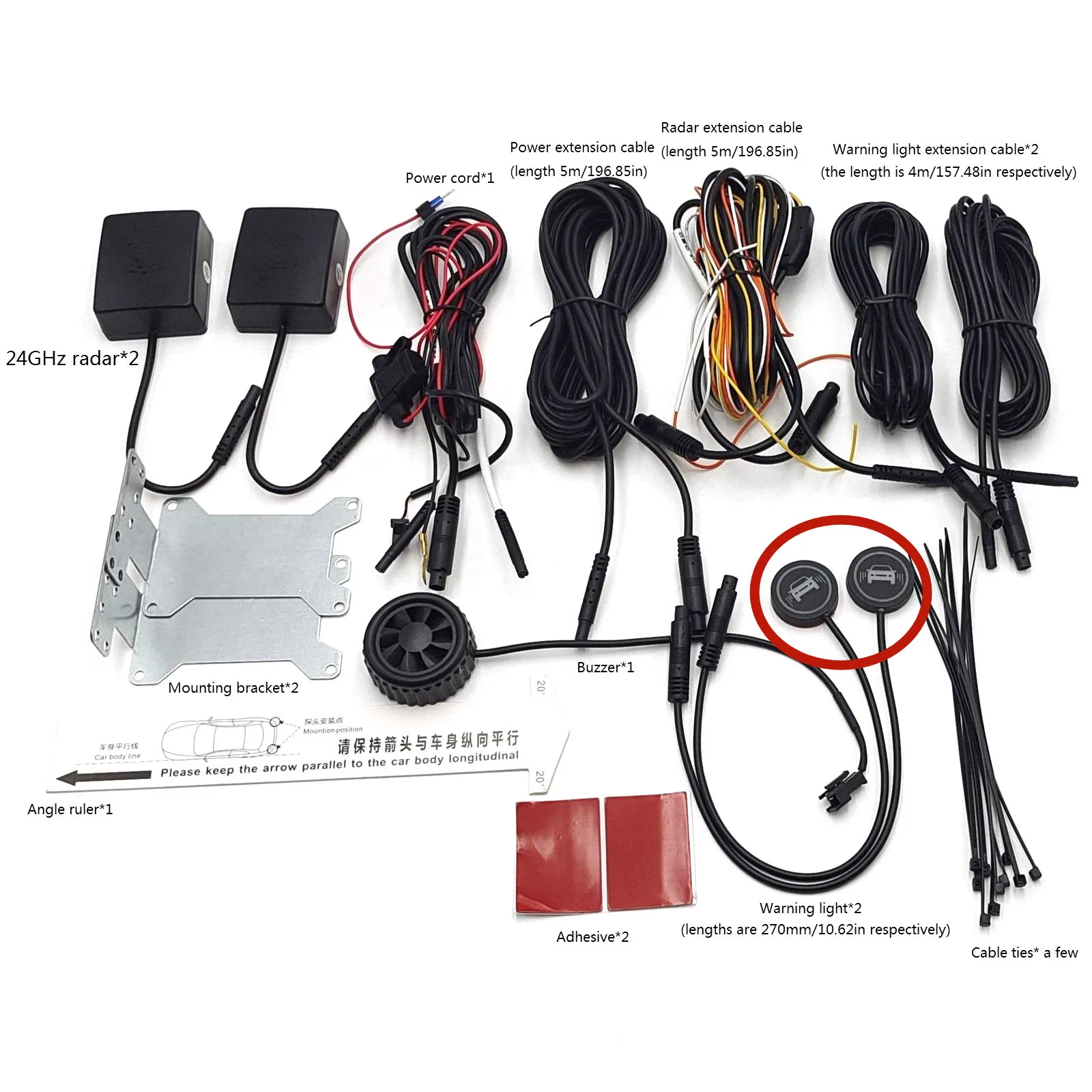 

24 ГГц миллиметровый волновой радар BSD система обнаружения слепых зон универсальная Изменяемая полоса BSM контроль слепых зон вспомогательный привод безопаснее