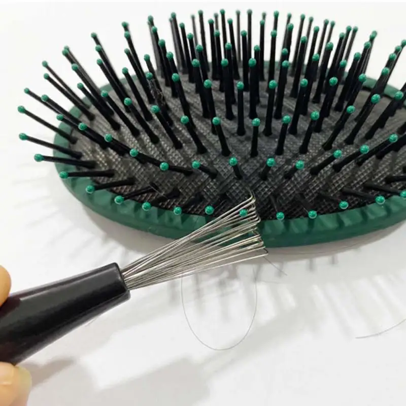 

New Comb Brush Cleaner Cleaner Remover Embedded Beauty Tool Plastic Handle Hair Comb Cleanup Hook Salon Hairdressing Tool