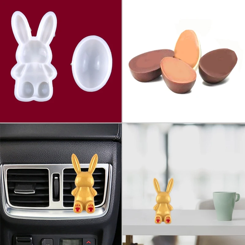 Кролик конфеты яйцо форма из смолы формы для кексов топперов шоколада