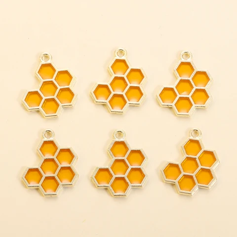 10 шт. шармы пчела с сотами RUWENSHU
