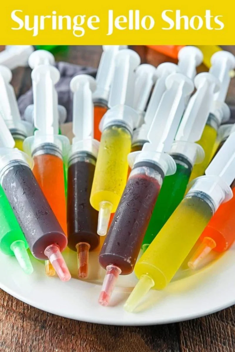 

24-96 шт., шприцы для желе, моторошные шприцы для коктейлей на Хэллоуин, 0,67/2 унции, вращающиеся выстрелы для вечеринки медсестры, Дня благодарения, Рождества