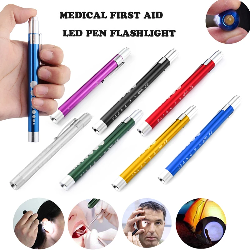 

Светодиодная медицинская карманная ручка для оказания первой помощи, светильник для глаз, носа, стоматологическая вспышка, светильник из и...