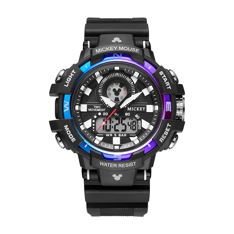 Sport Watch Youth Fashion Style Cool Digital Time Child Quartz Hour Wristwatch 5 Atm Waterproof Men Alarm Clock Chime Boy Gift