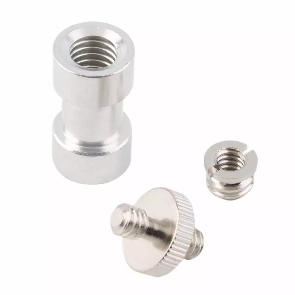 

New2022 1pcs 1/4" to 3/8" Thread Screw Mount Camera Tripod Light Stand Converter Adapter Wholesale