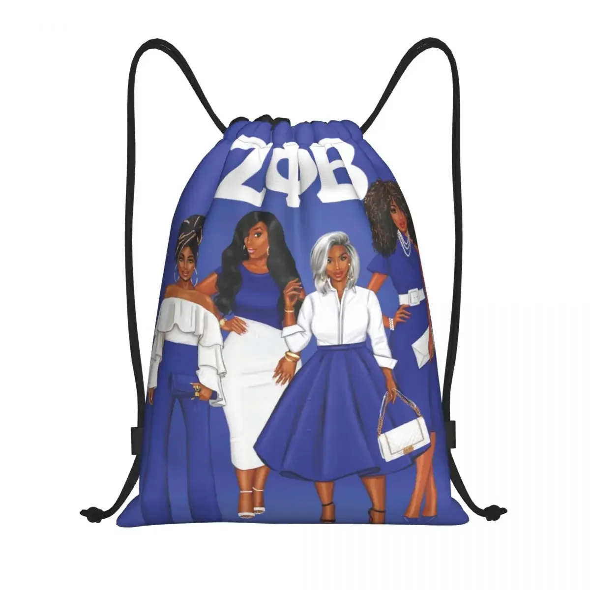 Рюкзак Zeta Phi Beta Sorority на шнурке спортивная сумка для спортзала мужчин и женщин