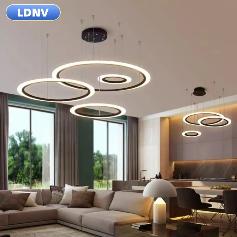 Скандинавские люстры для гостиной роскошные креативные индивидуальные круглые