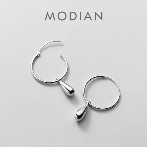 Серьги-капли Modian из серебра 925