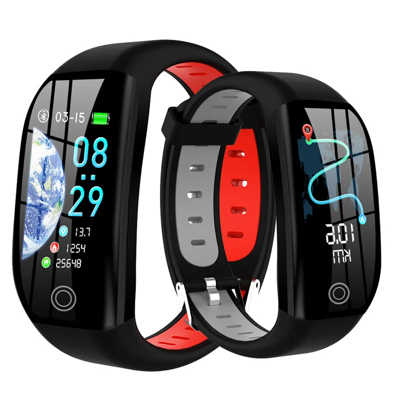 

F21 Smart Bracelet GPS Tracker Titness Wristband Blood Pressure Monitor Sleep Tracker Pedometer Bluetooth Band Men Women Watch