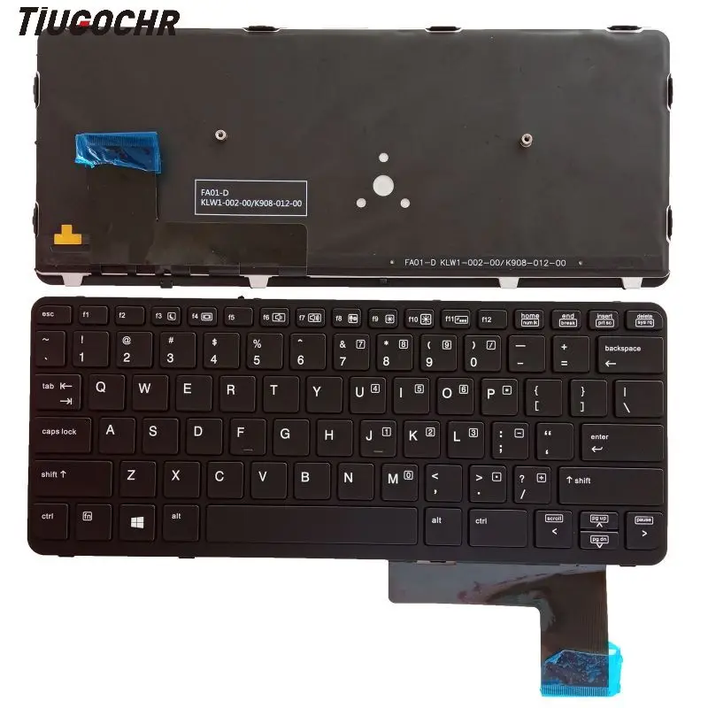 US Keyboard wiht Backlit for HP Elitebook 820 G1 820 G2 no Point