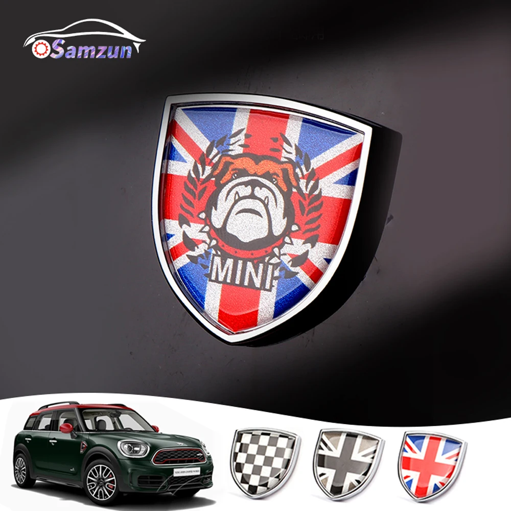 Автомобильная наклейка, аксессуары, сплав, бейдж, наклейка, щит, Стайлинг, чехол, универсальный для Mini Cooper S One F54 F55 F56 F60 R55 R56 R60