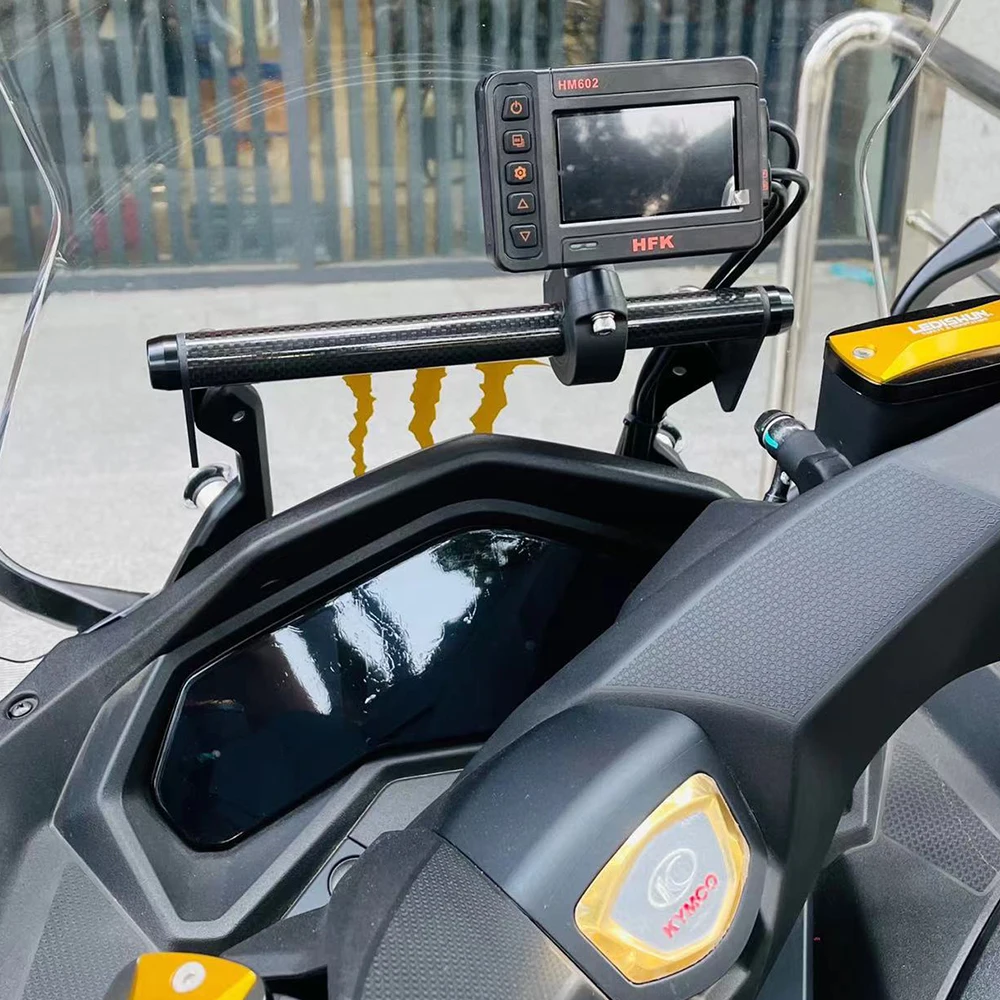 Фото Новый кронштейн для мотоцикла KYMCO DTX125, UBS, кронштейн для мобильного телефона, кронштейн из углеродного волокна для Kymco 125DTX DTX 125 №3