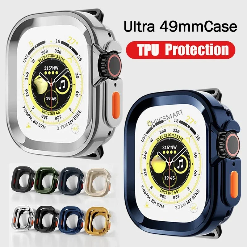 Гальваническое мягкое покрытие для планшетов Apple Watch Ultra 2 49 мм матовый защитный