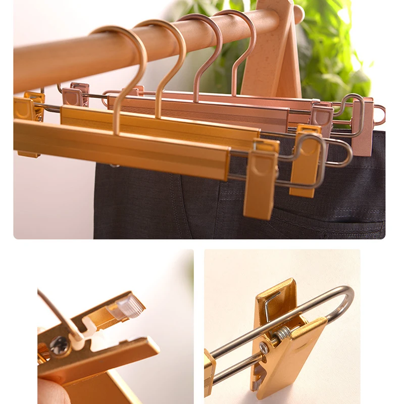 1 шт. вешалка для брюк из алюминиевого сплава