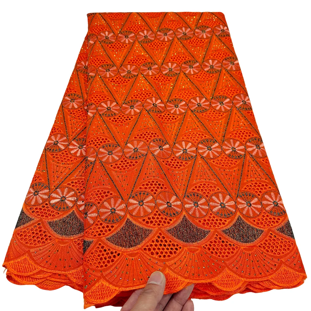 Кружевное полотно из хлопка 100% 5 ярдов африканский стиль