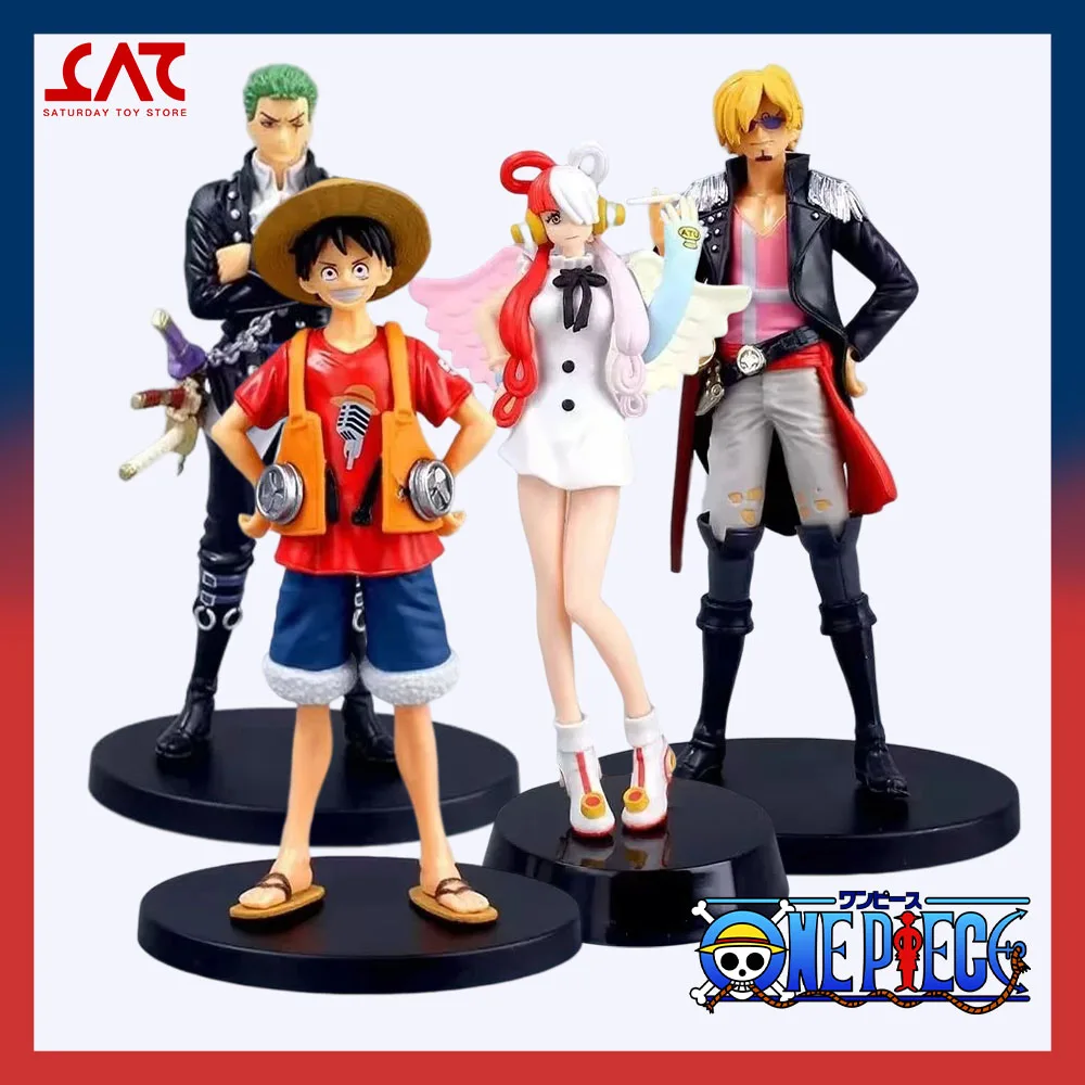 

Фигурка аниме Luffy из фильма DXF Red Uta, 18 см, фигурка Зоро сандзи, статуя, модель, украшение для стола, игрушки в подарок