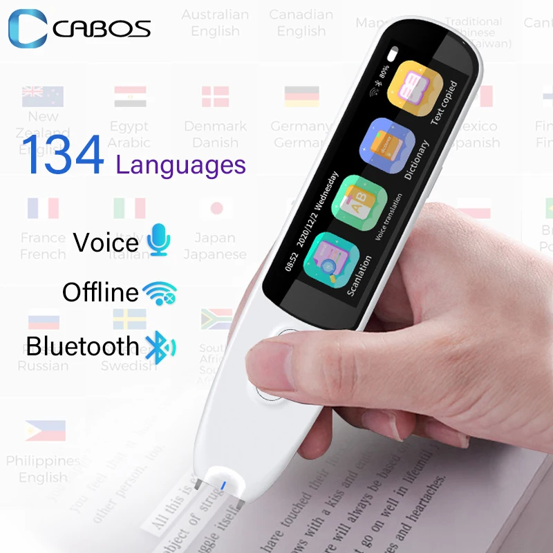 Portable Smart Translator Voice Text Scan Translator Pen Real Time 134 Languages Translation Translator Business Travel Abroad