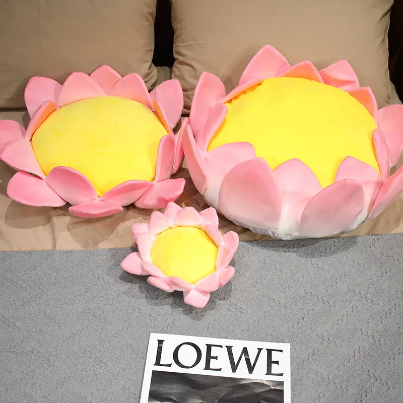 

Lotus flower Cushion Living Room Sofa Office Chair Cushion Bed Cute Throw Pillow Girls Holiday Gift Home Textile Decorations