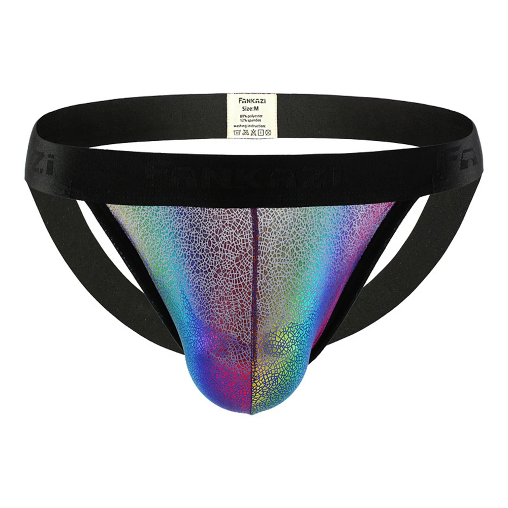 

Трусы-стринги Jockstrap мужские, нижнее белье с заниженной талией, с U-образным выпуклым мешочком, пикантные дышащие тонкие Трусы-стринги, гей-би...