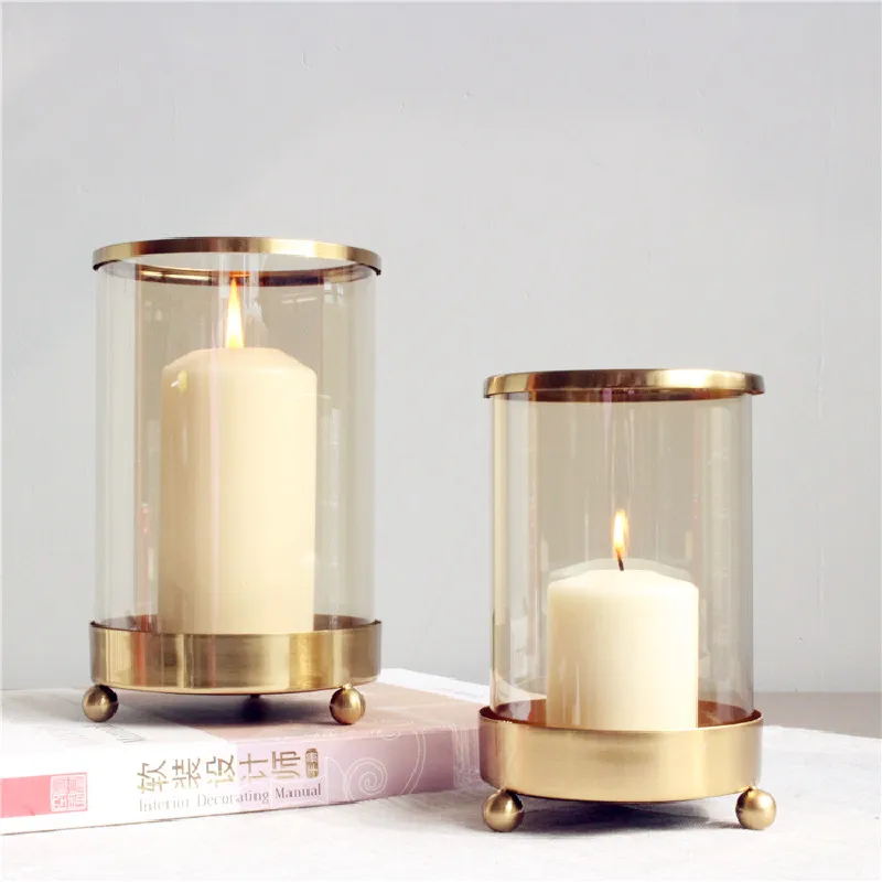 

Nordic Iron Lot Scented Candels Round Dinner Table Elegant Small Candles Table Simple Pe De Vela Tealight Table Holder Decor