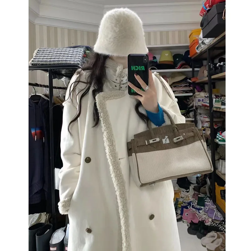 

Женское пальто с отложным воротником и длинным рукавом, Осень-зима 2022