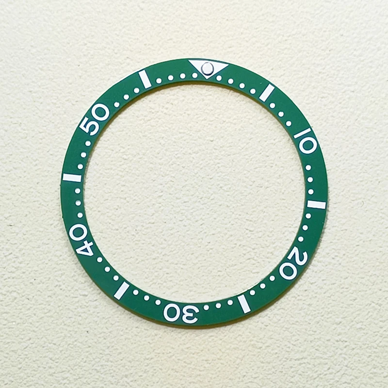 38mmx31.5mm Flat Bezel Ceramic Bezel Insert Fits SKX007 SKX009 SRPD Watch Case GMT Style Ring NH35 NH36 Movement Men Watch Gifts