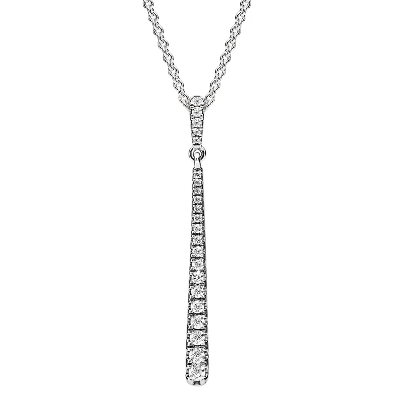 

Original Shooting Star With Crystal Link Chain Necklace For 925 Sterling Silver Bead Charm Bracelet Europe Diy Jewelry