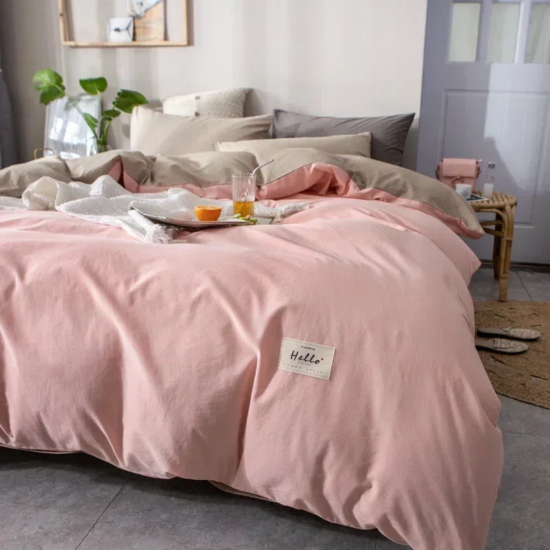 100% чистый хлопок простой Королевский пододеяльник в японском стиле мягкое