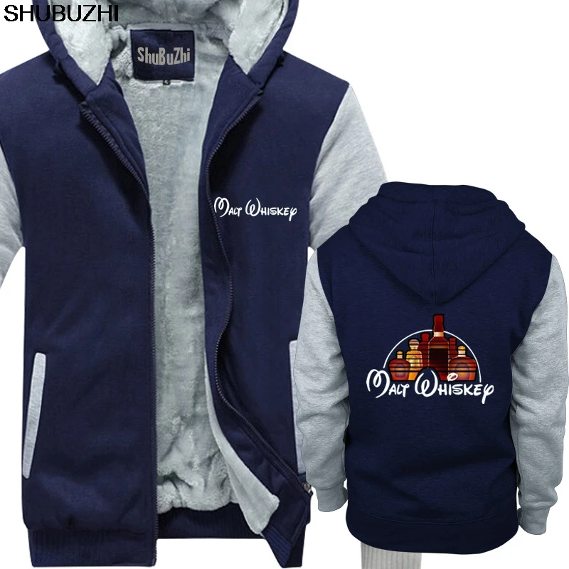Теплое пальто Malt Whiskey черная мужская толстовка с героями мультфильмов теплое для