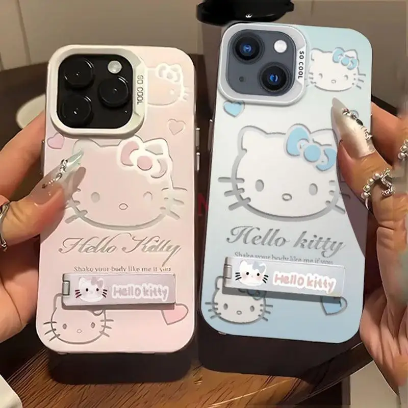 Держатель Hello Kitty для OPPO A18 A15 A3S A17 A36 A96 A78 A98 A55 A74 A94 A31 A53 2020 A3X REON 12F 11F 12 Pro 7 6 5 7Z 8T