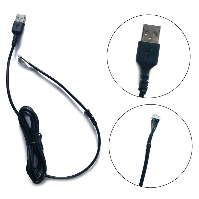

Сменный USB-кабель для мыши, мягкая проводная мышь для стальной серии Rival 310, мышь 1,7-2 м