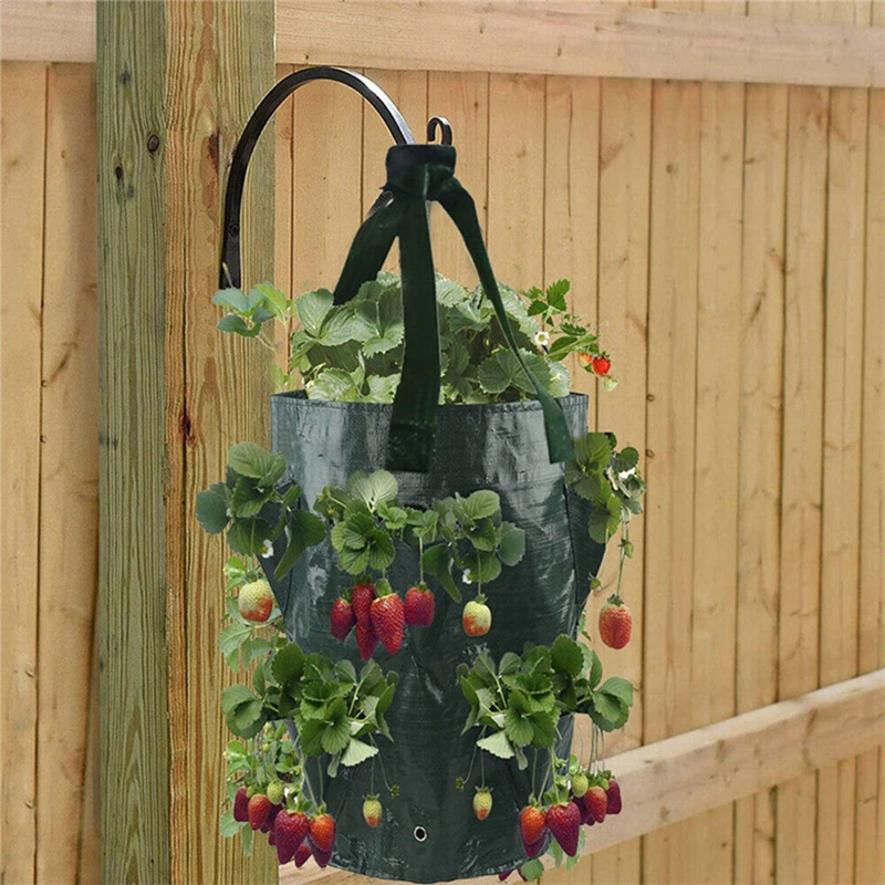 New Garden Planting Bag Strawberry Grow 3L Multi-mouth Vertical Flower Herb Tomato Planter |