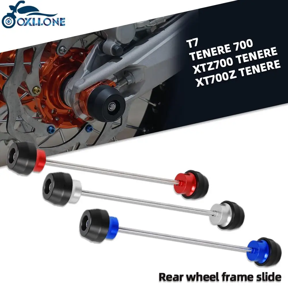 

FOR Yamaha Tenere 700 Rally T7 Rally XTZ700 Tenere XT700Z Tenere 2019-2021 Motorcycle Front wheel frame slider Rear Axle Sliders