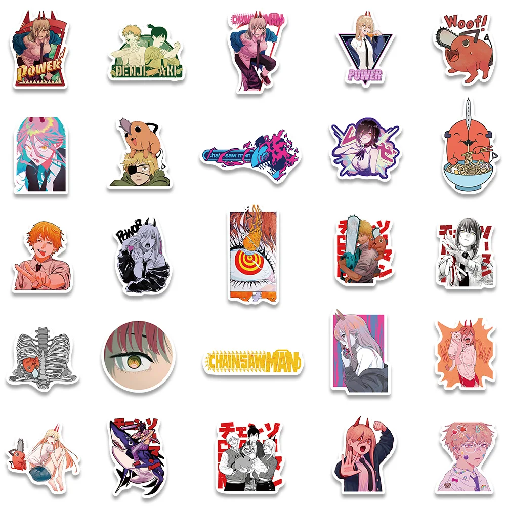 10/50 шт. Смешанные наклейки классических фильмов ужасов Anime на ноутбук, телефон, холодильник, скейтборд, чемодан - забавные крутые наклейки.