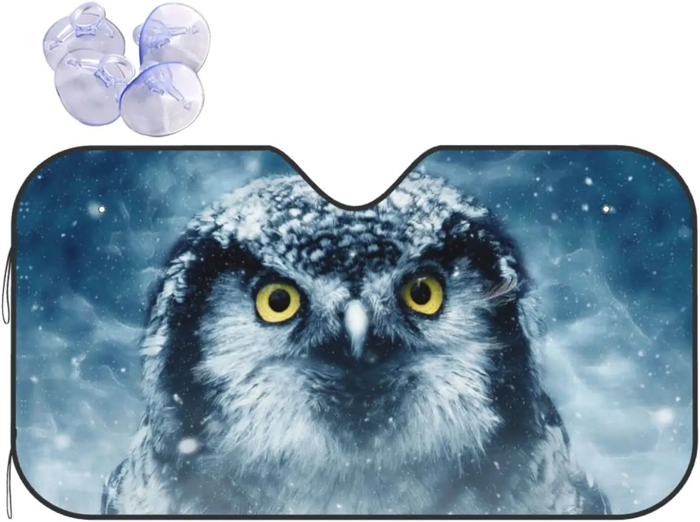 

Car Windshield Sunshade Bird Owl Wildlife Animal Foldable Car Sun Shade Protector for Truck SUV Keep Your Vehicle Cool Cover