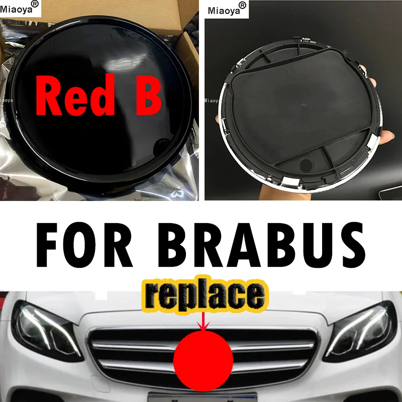 

Grill Mirror Logo Emblem For mercedes brabus W205 W212 W213 ML GL W166 CLA C117 A W176 B C W204 E GLK X204 GLA X156 GLC GLE GT43