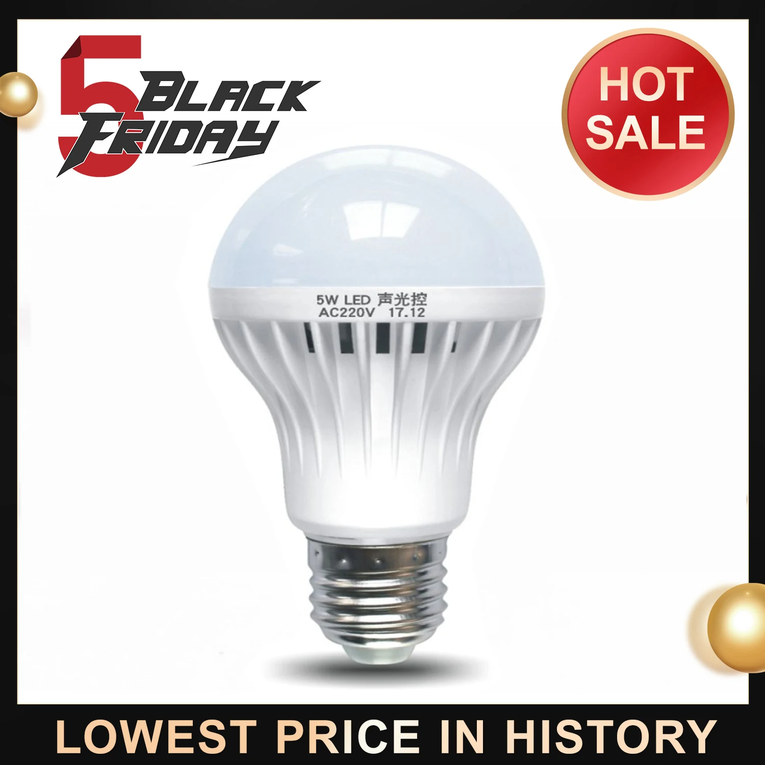 

Sound And Light Control Sensor Light E27 Motion Detector Led Bulb Lamp Stair Hallway Pathway Corridor Night Lighting