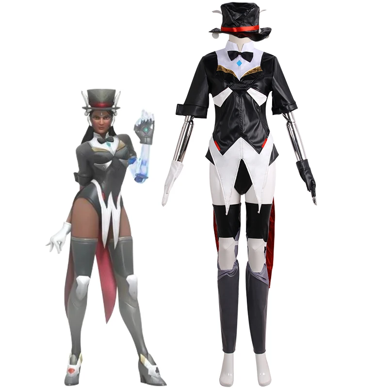 Косплей-игра Overwatch symметра Женская комиксная одежда для шоу шляпы Хэллоуин вечерние костюмы Косплей-игра Overwatch symметра Женская комиксная одежда для шоу шляпы Хэллоуин вечерние костюмы